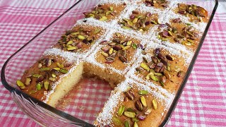 BAKLAVA TADINDA ŞERBETLİ BIR IRMIK TATLISI YAPARAK GÖNÜLLERI FETHETMEYE HAZIR MISINIZ 💕 [upl. by Bazar]