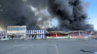 Deadly Russian strike on store in Ukraine caught on camera [upl. by Anahir735]