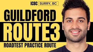 ICBC Surrey Guildford Drivers Test Route Part 3 [upl. by Rabkin639]