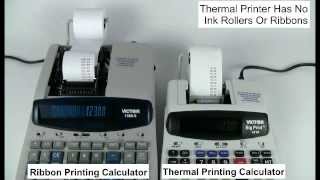 Victor Technology Thermal Printing Calculators  Understanding Thermal Paper [upl. by Nirre]