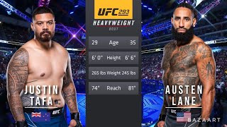 JUSTIN TAFA VS AUSTEN LANE FULL FIGHT UFC 293 [upl. by Venu]