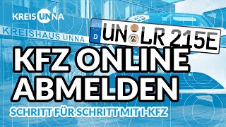 Schritt für Schritt Kfz online abmelden [upl. by Stephi142]