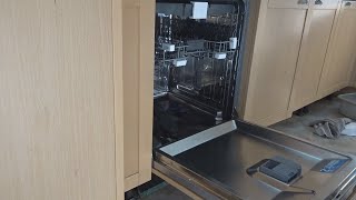 Beko dishwasher DIN28R22  DIY install builtin integrated dishwasher [upl. by Nickey90]