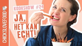 ECHT KROKANTE ZOETE AARDAPPELFRIET  CHICKSLOVEFOOD [upl. by Clapper]