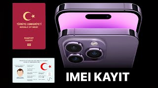 IMEI KAYIT  Pasaport  Kimlik ile Yurt dışı Telefon kaydetme [upl. by Anirret]