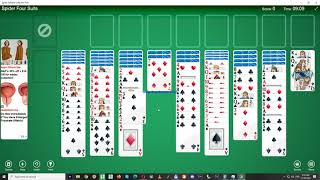 Spider Solitaire 4 suits 317 [upl. by Duhl]