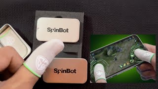 Spinbot Gaming thumb sleeves Unboxing  bgmi thumbsleeves glassfibersleeves gamingsleeves [upl. by Cynth321]