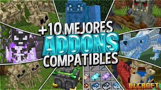 😯10 MEJORES ADDONS COMPATIBLES para MINECRAFT 120  12062 BedrockPE DLCRAFT ADDONPACK [upl. by Ayanad]