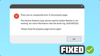 FIXED System Restore error code 0x81000202 in Windows 1011 [upl. by Stultz212]