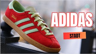 Adidas Stadt  one more hype pair of trainers from Adidas terrace in red and mint color decision [upl. by Nal148]