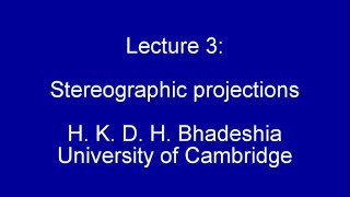 Stereographic projections 2015 [upl. by Eeralih551]