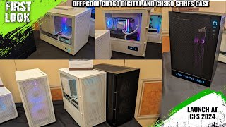 DeepCool CH160 Digital and CH360 Series Cases Launched At CES 2024 [upl. by Sema289]