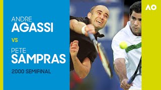 Andre Agassi vs Pete Sampras in a fiveset classic  Australian Open 2000 Semifinal [upl. by Alac]