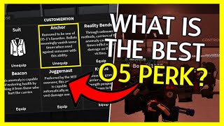 I Tried EVERY O5 Anomalous Perk To See Which One Is The BEST SCP Roleplay [upl. by Regan270]