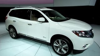 2014 Nissan Pathfinder Hybrid  Exterior and Interior Walkaround  2013 New York Auto Show [upl. by Nolos]