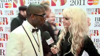 Tinie Tempah interviewed by Goldierocks on the Red Carpet  BRIT Awards 2011 [upl. by Eniale]