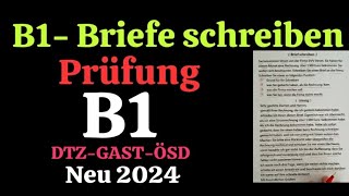 B1 Briefe schreiben Prüfung B1  DTZ GAST explore deutsch deutschland🇩🇪 fyp deutsch [upl. by Etrem]