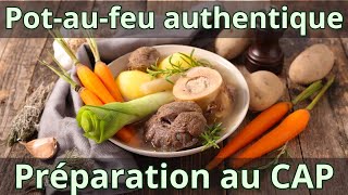 Cuisine française authentique  préparation du potaufeu selon les normes du CAP de cuisine [upl. by Frech]