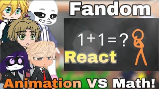 Fandom React Animation VS Math alanbecker Gacha Club [upl. by Alywt]