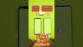 Z Flip 4 vs One Plus 11 Apps speed test smartphone trending shortvideo chanakya viral video [upl. by Nessi453]