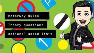 UK driving Theory test  motorway rules  theory questions [upl. by Ysak]