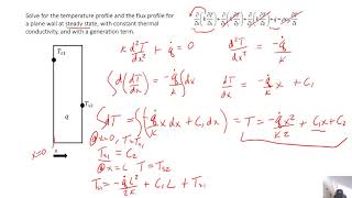 Heat Transfer  Chapter 2  Example Problem 5  Solving the Heat Equation with Generation [upl. by Stanton166]