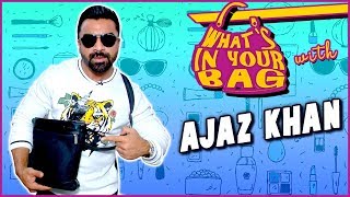 Ajaz Khan Handbag Secret Revealed  What’s In Your Bag  TellyMasala [upl. by Kliment]