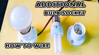 ⭕ Paano Mag Wiring Ng Additional Bulb O Receptacle Socket ⦿ How To Wire Additional Bulb Socket [upl. by Lenny736]