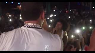 Yella Beezy Hands Fan A Mic At A Show And She SNAPS [upl. by Kcirderfla517]