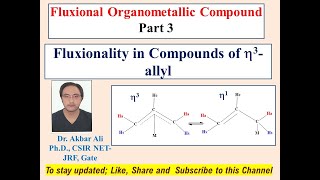 Fluxionality in Compounds of Eta3 Allyl Fluxional Organometallic Compounds Part3 Organometallic [upl. by Pearce]