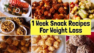 7 Healthy Snacks Recipes For Weight Loss  Easy amp Simple Indian Vegetarian Snack Recipes  Hindi [upl. by Eniamor504]