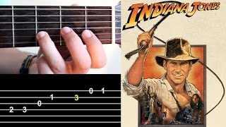 INDIANA JONES  Theme  Guitar Tab  Como tocar no Violão [upl. by Anital]