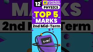 12th Physics Top 5 marks for 2nd Mid term 2ndmidterm 12thphysics centumhacks neettamil [upl. by Tnilc]