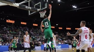 Valinskas and Milaknis with the dunks vs Juventus Utena [upl. by Refinnaj278]