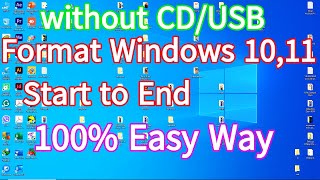 How to Format and Reinstall Windows 1011 Start to End Full Tutorial [upl. by Calmas291]