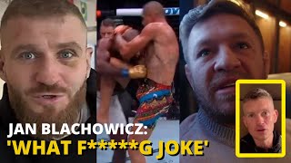 Jan Blachowicz goes off on Alex Pereira fight Conor McGregor consoles Wonderboy after loss [upl. by Edyth]