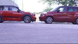 Compared Fiat 500L vs Countryman JCW [upl. by Tterab]