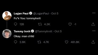 Logan paul and tommyinnit beef [upl. by Euqinomod]