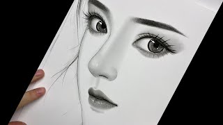 Learn to draw Hyper Realistic Eyes Step by step Charcoal Pencil  How to Draw [upl. by Owen]