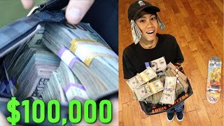 SURPRISING A 15 YEAR OLD JAPANESE SKATER WITH 100000 DOLLARS PRANK [upl. by Dallas]