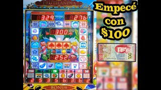 Jugando con 100 pesos en la Frutilandia 🍊🍆🔔🍉⭐7️⃣ Más Emocionante que Jugar con Mucho Dinero 🤣🤣🤣 [upl. by Edveh]