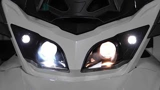 CanAm Spyder RT LED Headlight Conversion Kit [upl. by Akinimod625]