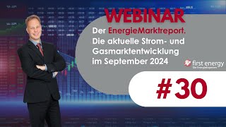 Der EnergieMarkt im September 2024  Die aktuelle Strompreis und Gaspreisentwicklung [upl. by Coleville]