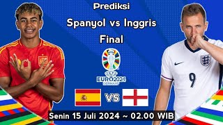 Prediksi Spanyol vs Inggris Final Euro 2024 [upl. by Kim]