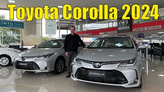 Toyota Corolla 2024  O que mudou nas versões do modelo 2024 [upl. by Kaasi]