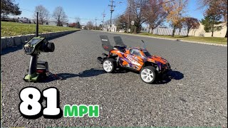 Traxxas Hoss 81 mph [upl. by Attaynek757]