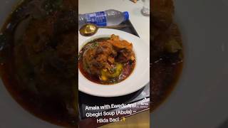 Amala with Ewedu and Gbegiri Soup Abula  Hilda Baci ✨️ [upl. by Akire]