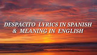 Despacito lyrics in English [upl. by Gaynor379]