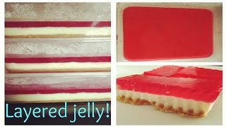 How I make layered jelly with marshmallows and biscuits for the holidays [upl. by Nylodnarb74]