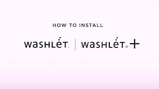 How to Install a TOTO WASHLET and WASHLET [upl. by Pepin]